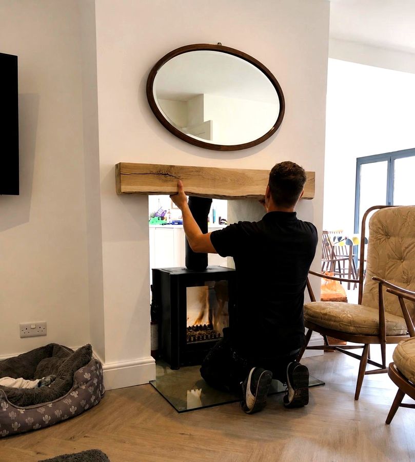 Precision fitting during an EmberCraft installation in Kent