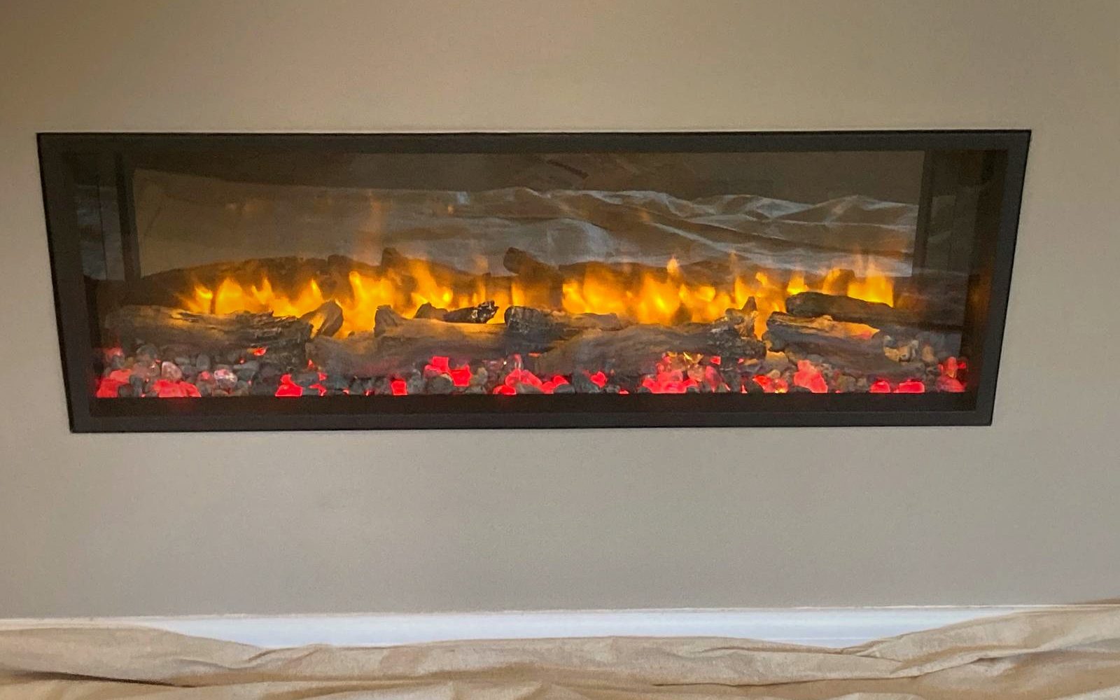 A linear gas fire installed by EmberCraft, serving Ashford, Kent